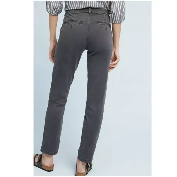 Anthropologie Chino Relaxed Fit Tuxedo Stripe Pants - Picture 3 of 15